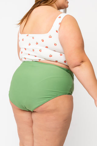 Leisure Reversible Bottom | Dark Sage Plaid