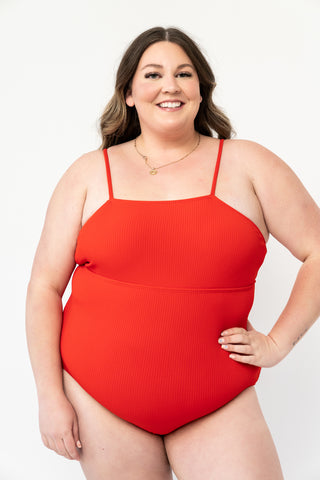 Shoreline One Piece | Poppy Red