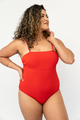 Shoreline One Piece | Poppy Red