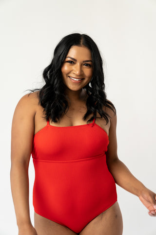 Shoreline One Piece | Poppy Red