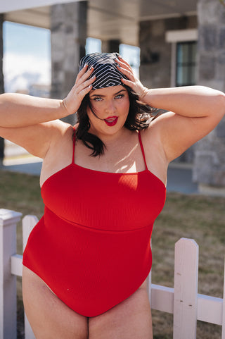 Shoreline One Piece | Poppy Red