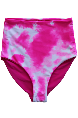 Leisure Reversible Bottoms |  Neon Pink & Tie Dye Pink
