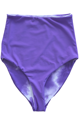 Bali Reversible Bottoms | Neon Purple & Tie Dye Purple