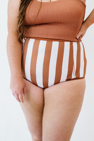 At The Beach Bottoms | Clay & White Stripes