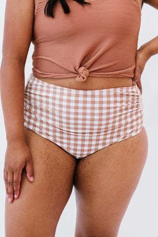 Barefoot Bottom | Clay Gingham | Final Sale
