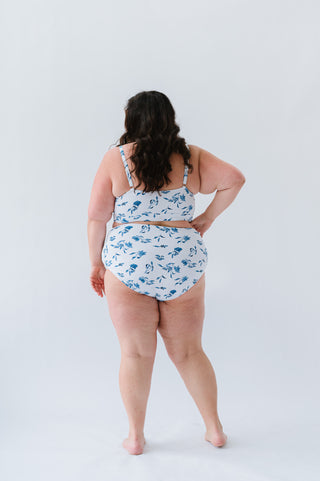Salty Air Top | Ocean Blue Floral