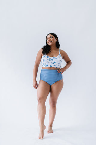 Salty Air Top | Ocean Blue Floral