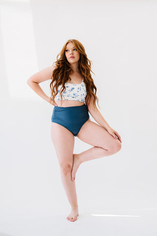 Salty Air Top | Ocean Blue Floral
