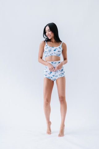 Salty Air Top | Ocean Blue Floral