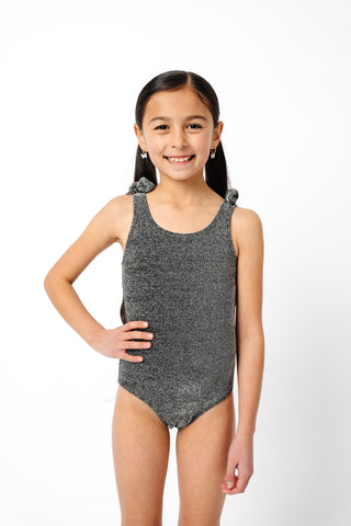 Mini Palm Tree One Piece | Black Shimmer