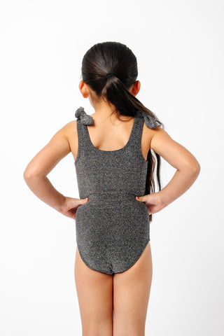 Mini Palm Tree One Piece | Black Shimmer