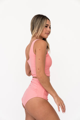 High Rise Barefoot Bottom | Pink Pearl