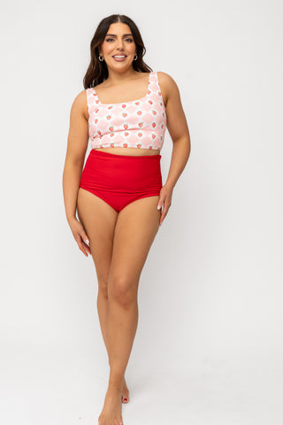 Leisure Reversible Bottom | Strawberry Check