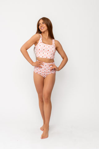 Leisure Reversible Bottom | Strawberry Check