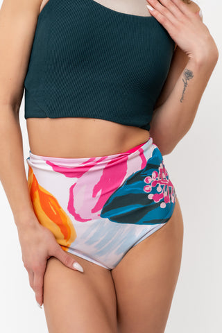 Leisure Reversible Bottom | Floral Fusion/Hibiscus