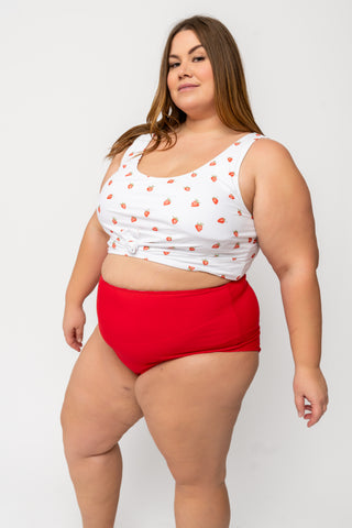 Leisure Reversible Bottom | Strawberry Check