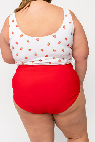 Leisure Reversible Bottom | Strawberry Check