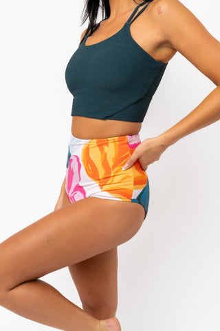 Leisure Reversible Bottom | Floral Fusion/Hibiscus