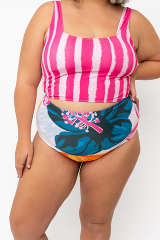 Leisure Reversible Bottom | Floral Fusion/Hibiscus