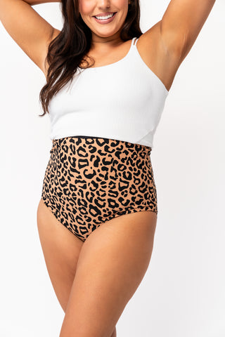 Bali Reversible Bottoms | Black & Leopard Print | Final Sale