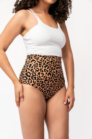 Bali Reversible Bottoms | Black & Leopard Print | Final Sale