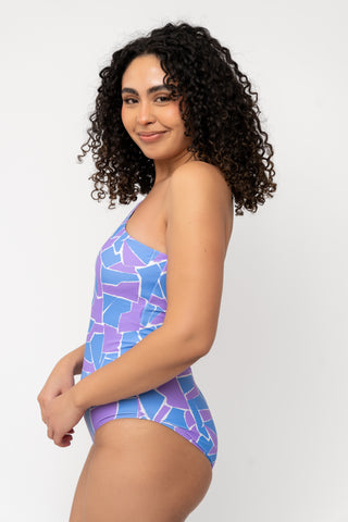 Journey One Piece | Geometric Purple & Blue