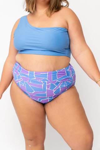 Barefoot Bottom | Geometric Purple & Blue