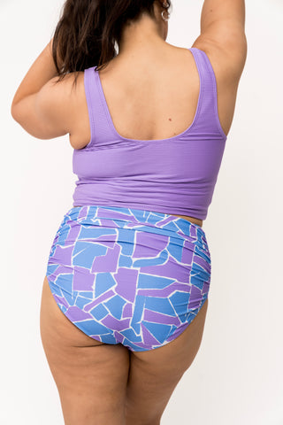 Barefoot Bottom | Geometric Purple & Blue
