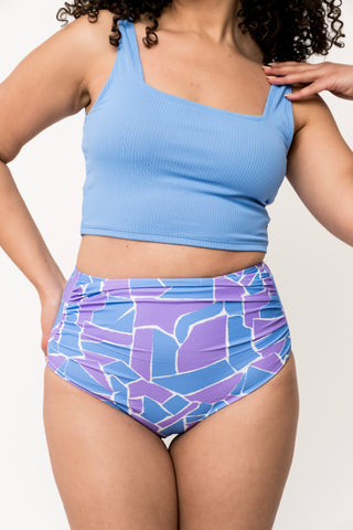 Barefoot Bottom | Geometric Purple & Blue