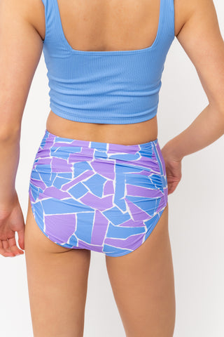 Barefoot Bottom | Geometric Purple & Blue