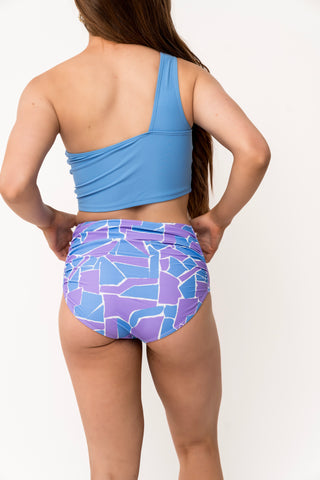 Barefoot Bottom | Geometric Purple & Blue