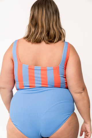 Coast Top | Blue Orange Stripe