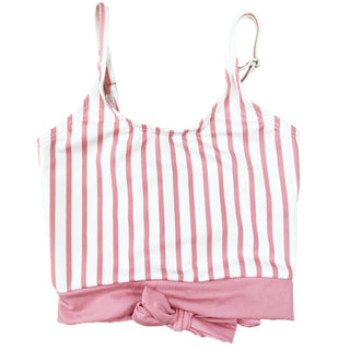 The Mini Lounger Top | Pink & White Stripe