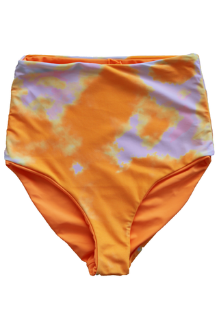 Leisure Reversible Bottoms |  Neon Orange & Tie Dye Orange