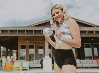 Hello Bombshell Top | Black & White Gingham | Final Sale