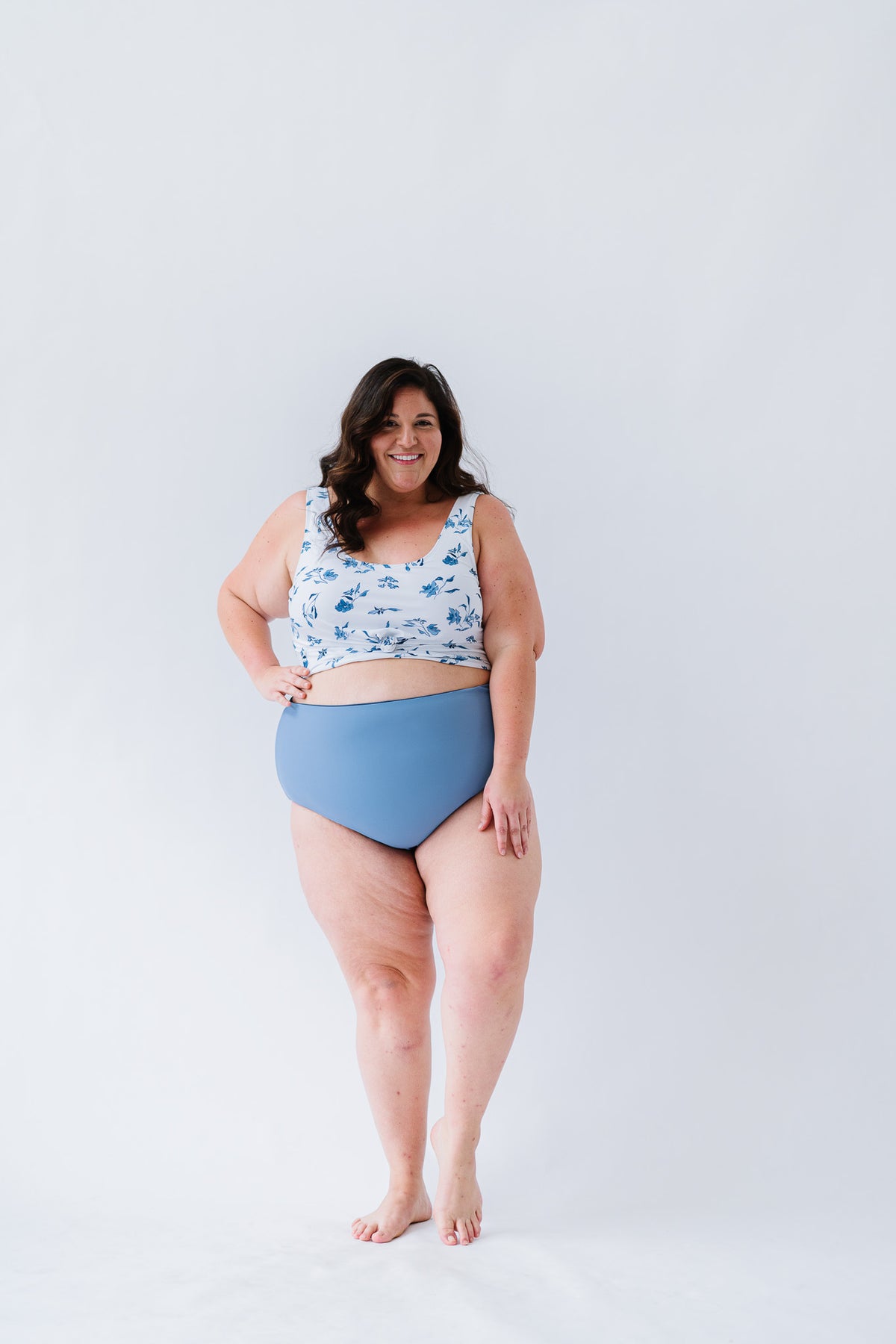 Traveler Top | Ocean Blue Floral – Coral Reef Swim