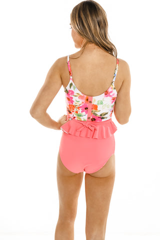 The Lounger Top | Pink Floral