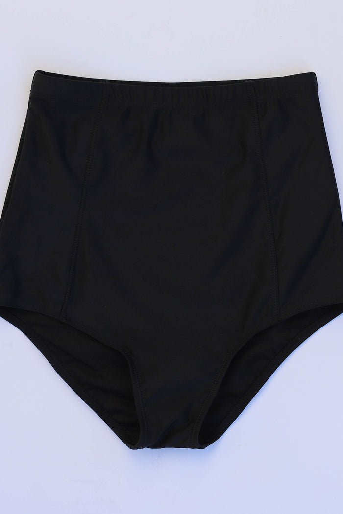 At The Beach Bottoms | Black | – Coral Reef Swim