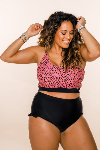 The Lounger Top | Pink Animal Print | Final Sale