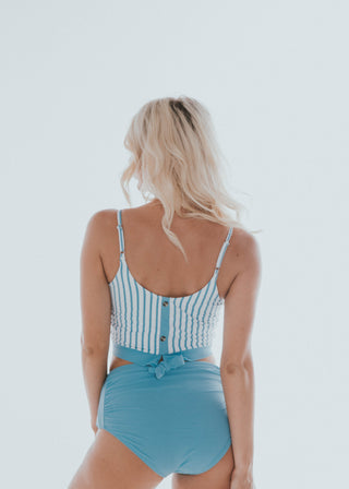 The Lounger Top | Blue & White Stripes | Final Sale