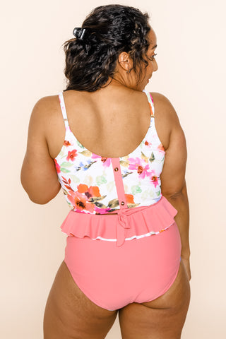 The Lounger Top | Pink Floral